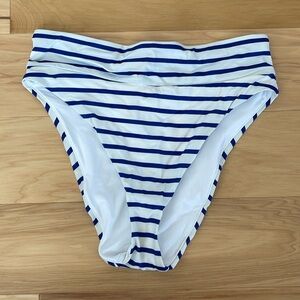 Meundies striped high waisted bikini bottoms